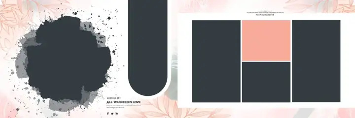 Free Traditional Karizma Wedding Album 12x36 PSD – Kolam Pattern