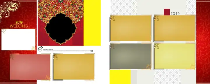 Free Traditional Photo Album 12x30 PSD – Geometric Lines