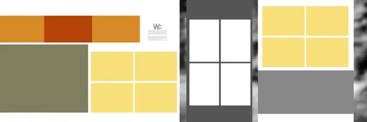 Free Traditional Wedding Album 12x36 PSD – Geometric Lines