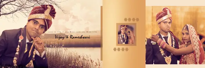Free Vibrant Karizma Wedding Album 12x36 PSD – Mandala Art