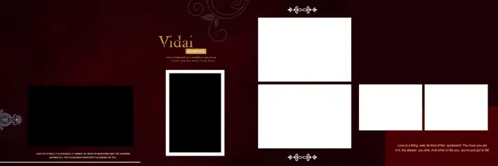 Free Vibrant Wedding Album 12x36 PSD – Kolam Pattern
