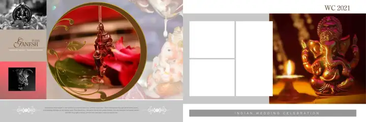 Free Vibrant Wedding Album 12x36 PSD – Lace Ornaments
