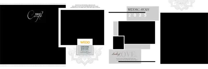 Free Vibrant Wedding Album 12x36 PSD – Mandala Art