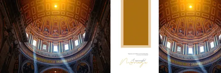 Fresh Album Background 12x36 PSD for Wedding – Temple Motif