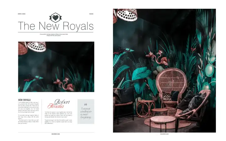 Fresh Album Background PSD with Gold Frame