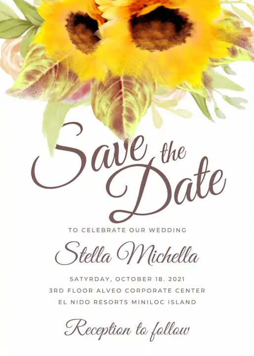 Fresh Vintage Frame Wedding Invitation 12x36 PSD