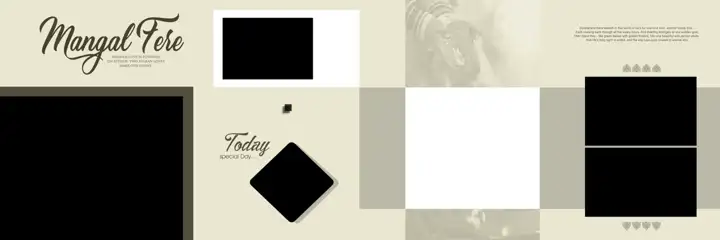 Fresh Wedding Album 12x36 PSD – Brush Strokes