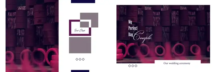 Fresh Wedding Album 12x36 PSD – Vintage Frame