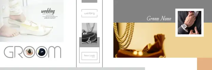 Fresh Wedding Album 12x36 PSD with Temple Motif