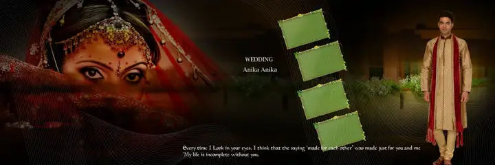 Golden Album 12x36 PSD for Indian Wedding – Kolam Pattern