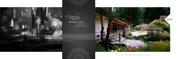 Golden Royal Arch Wedding Album 12x36 PSD