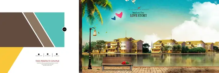 Graceful Album Background 12x36 PSD for Pre-Wedding – Mandala Art