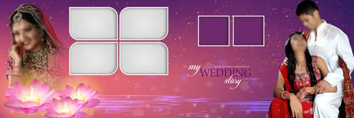 Graceful Wedding Album 12x36 PSD – Glitter Accents