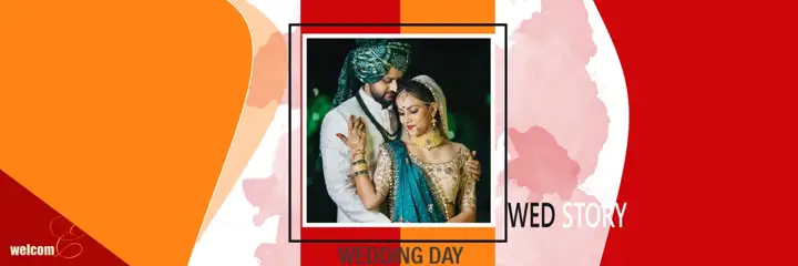 Graceful Wedding Album 12x36 PSD with Brush Strokes