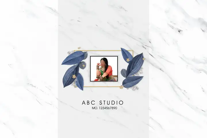 Graceful Wedding Album Cover 12x18 PSD with Kolam Pattern