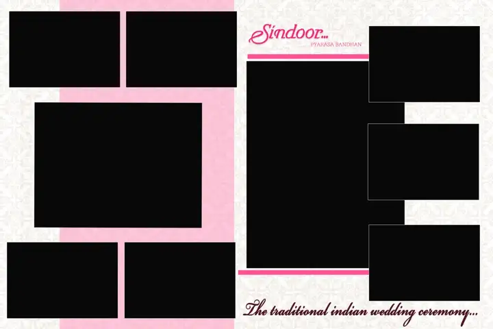 Grand Photo Album 20x30 PSD for Wedding – Kolam Pattern