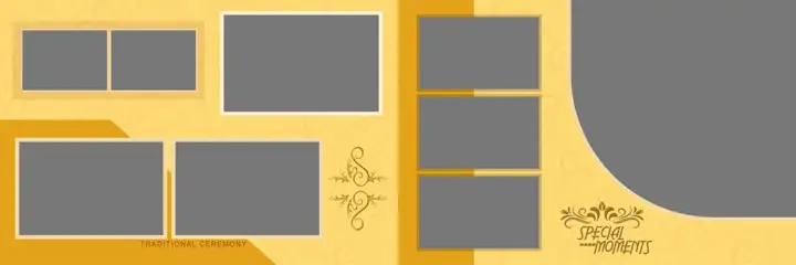 Haldi Wedding Album 12x36 PSD – Premium Mandala Art Design