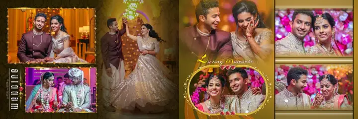 Indian Wedding Album 12x36 PSD – Timeless Vintage Frame Design