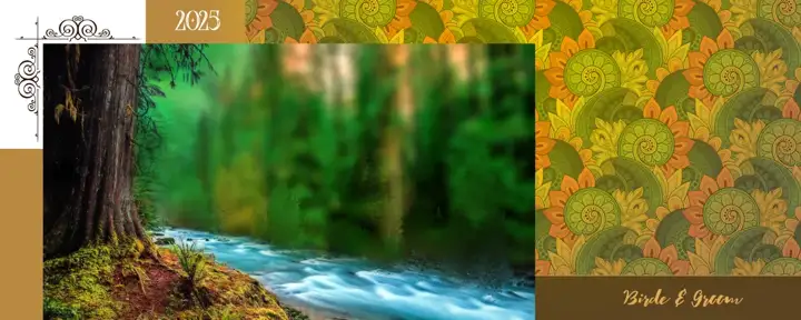 Karizma Album Background 12x30 PSD – Charming Temple Motif Design