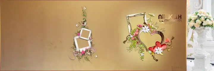 Karizma Album Background 12x36 PSD – Graceful Royal Arch Design