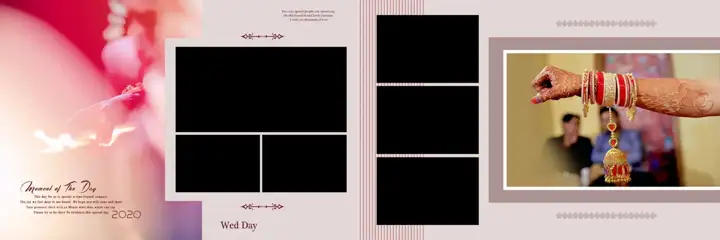 Karizma Wedding Album 12x36 PSD – Charming Damask Texture Design