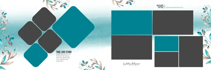 Karizma Wedding Album 12x36 PSD – Charming Glitter Accents Design
