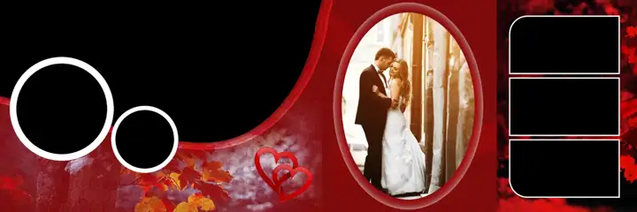 Luxury Temple Motif Wedding Album 12x36 PSD