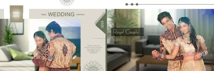 Luxury Wedding Album 12x36 PSD – Peacock Art
