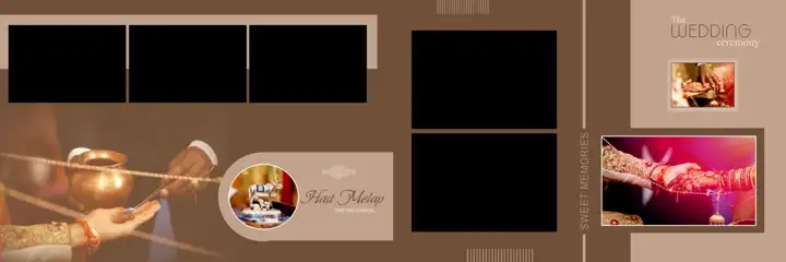 Luxury Wedding Album 12x36 PSD with Glitter Accents