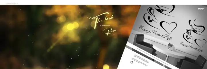 Minimal Pre-Wedding Album Background 12x36 PSD with Peacock Art
