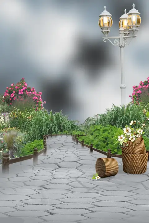 Minimal Studio Background 4x6 PSD with Bokeh Lights