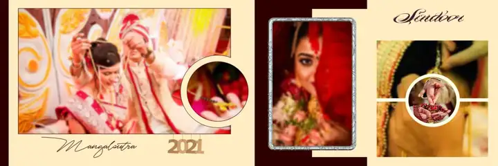 Minimal Wedding Album 12x36 PSD – Bokeh Lights