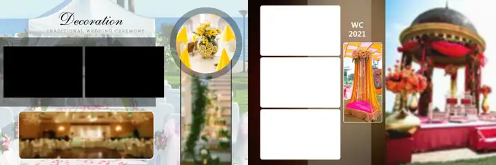 Minimal Wedding Album 12x36 PSD for Karizma – Pastel Clouds