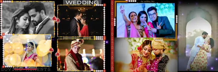 Minimal Wedding Album 12x36 PSD for Karizma – Temple Motif