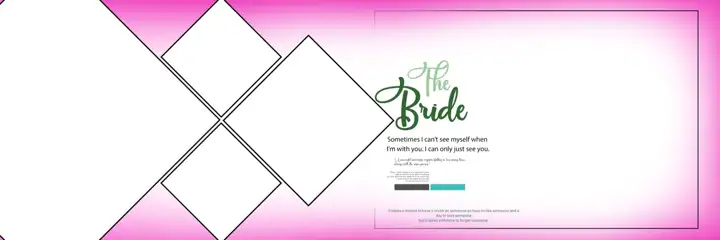 Minimal Wedding Album 12x36 PSD with Vintage Frame
