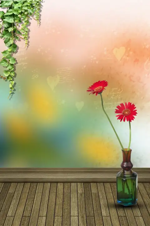 Modern Studio Background 4x6 PSD with Bokeh Lights
