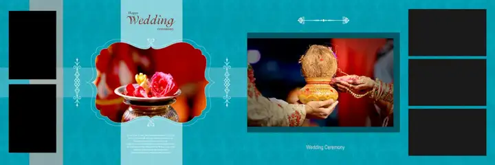 Modern Wedding Album 12x36 PSD – Brush Strokes