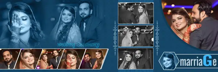Modern Wedding Album 12x36 PSD – Floral Border