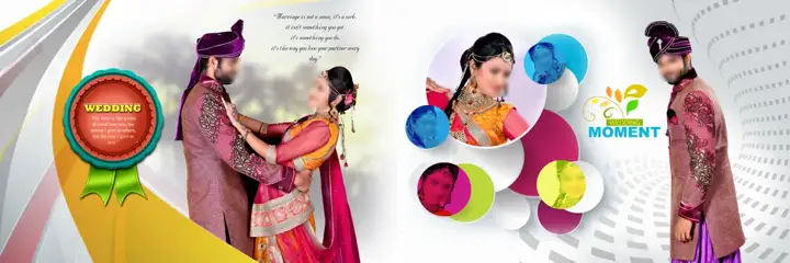 Muslim Wedding Album 12x36 PSD – Artistic Rose Petals Design