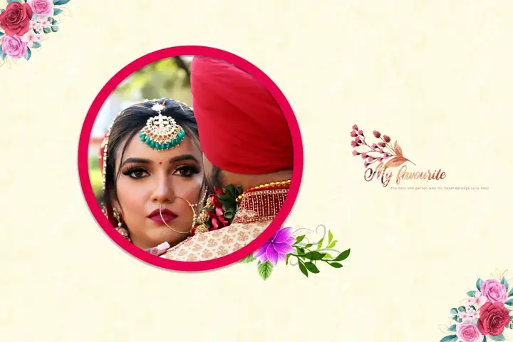 Ornate Album Cover PSD for Wedding – Lotus Design