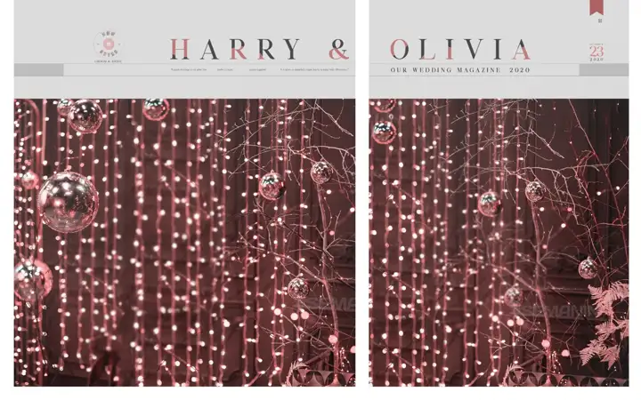 Ornate Album Cover PSD with Watercolour Splash