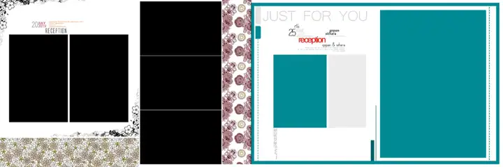 Ornate Wedding Album 12x36 PSD – Glitter Accents