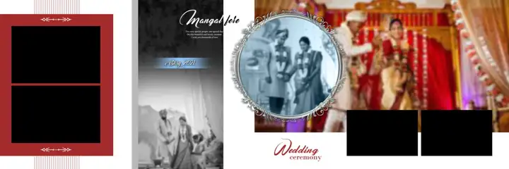 Ornate Wedding Album 12x36 PSD – Peacock Art