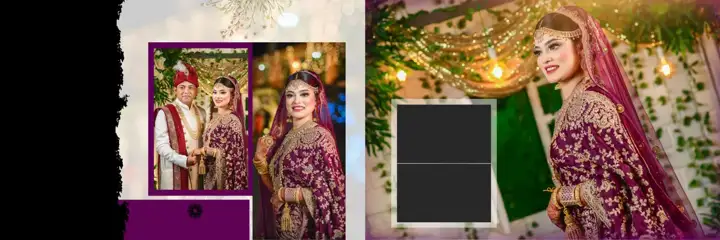 Ornate Wedding Album 12x36 PSD – Temple Motif