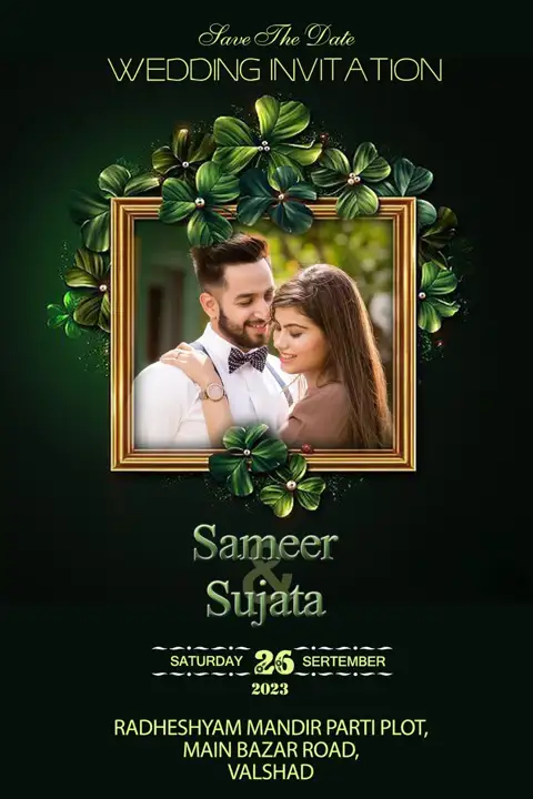 Ornate Wedding Invitation PSD with Mandala Art
