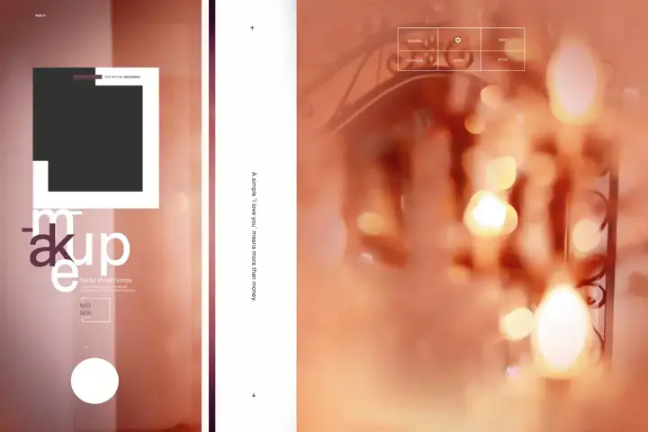Photo Album 18x24 PSD – Luxury Bokeh Lights Design
