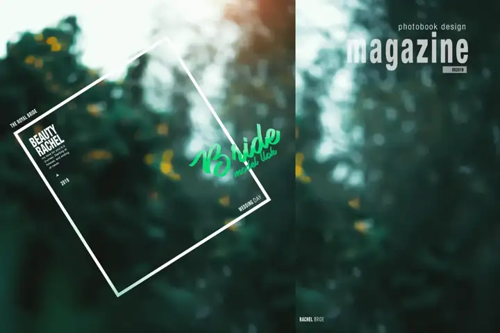 Photo Album 18x24 PSD – Soft Pastel Floral Border Design
