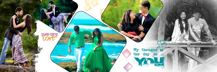 Pre-Wedding Album 12x36 PSD – Bright Bokeh Lights Design