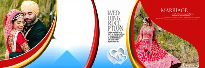 Pre-Wedding Album 12x36 PSD – Premium Brush Strokes Design