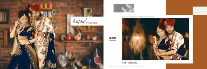 Pre-Wedding Album 12x36 PSD – Traditional Rose Petals Design